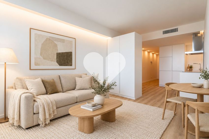 Imagem Sala de estar de apartamento t0 em Avenida do Brasil, 37
