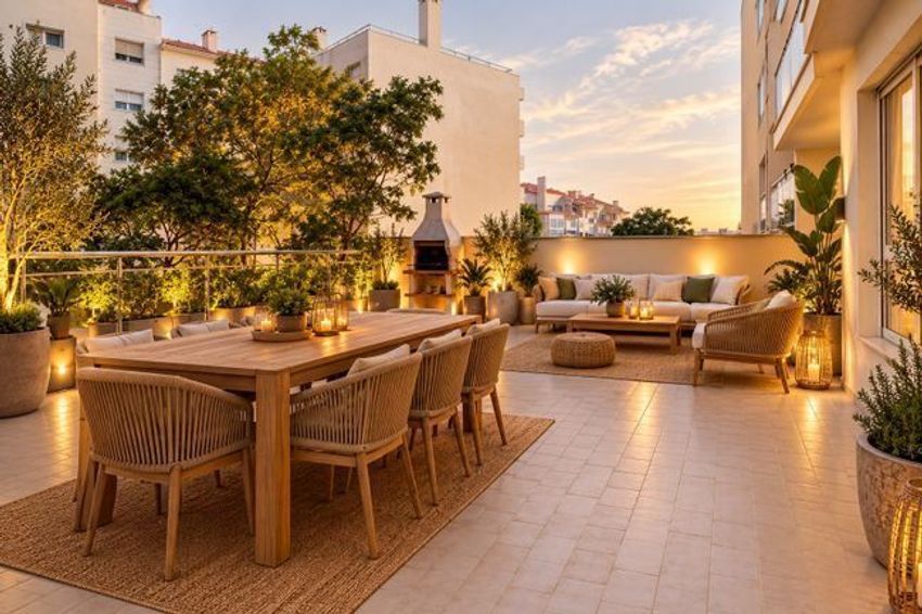 Imagem Terraço de apartamento t3 em Polima - Cabeço do Mouro - Outeiro de Polima