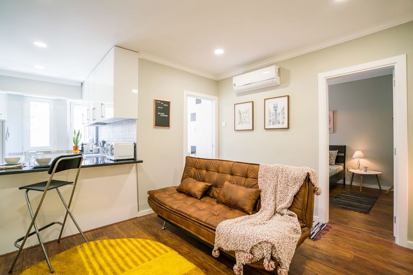 Imagem Sala de estar de apartamento t1 em Rua Actor Vale