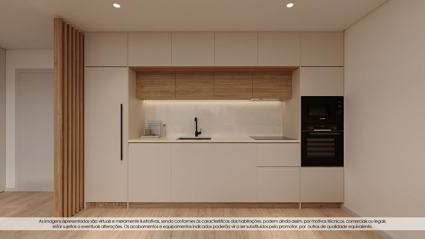 Imagem Cozinha de apartamento t2 em Rua de Soares dos Reis, 389