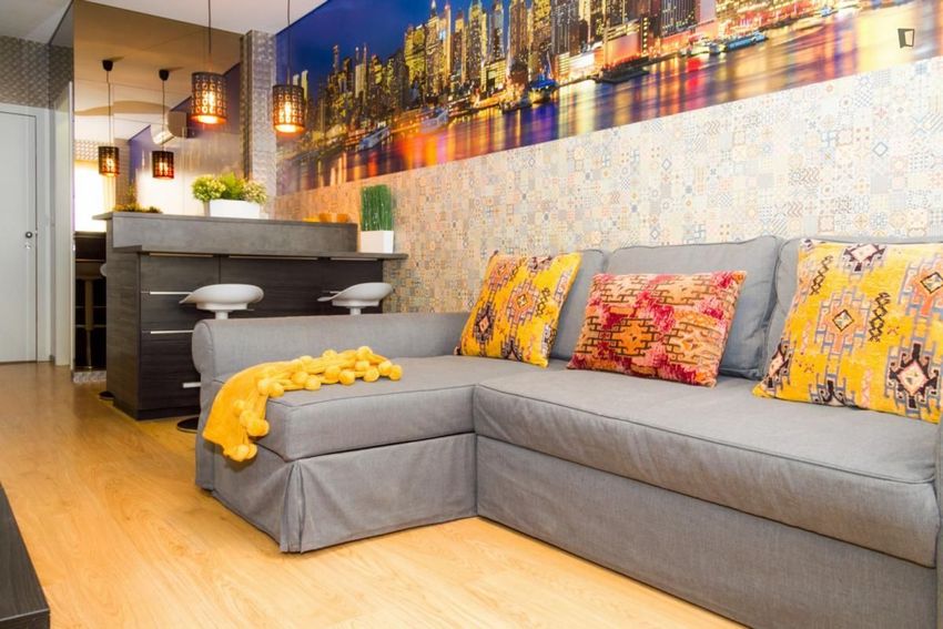 Imagem Sala de estar de apartamento t2 em Rua de Fernandes Tomás