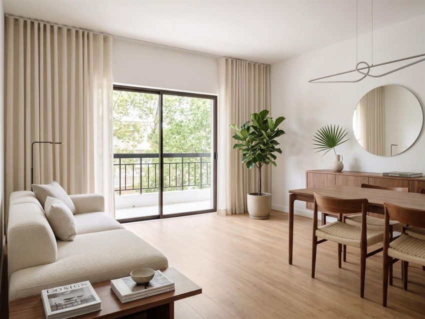 Imagem Sala de estar de apartamento t2 em Cova da Piedade