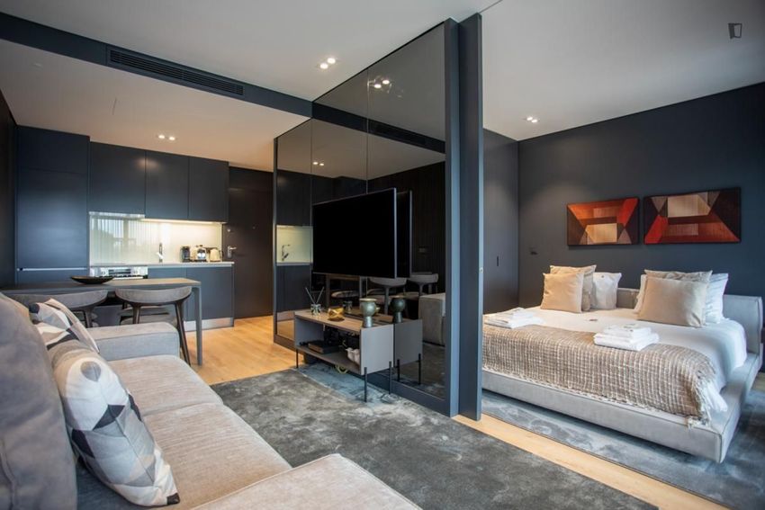 Imagem Sala de estar de apartamento t0 em Rua Monte da Costa