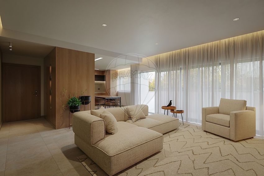 Imagem Sala de estar de apartamento t3 em Cruz d'Areia