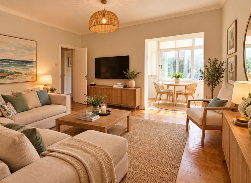 Imagem Sala de estar de apartamento t2 em Praceta Duque Saldanha, 4