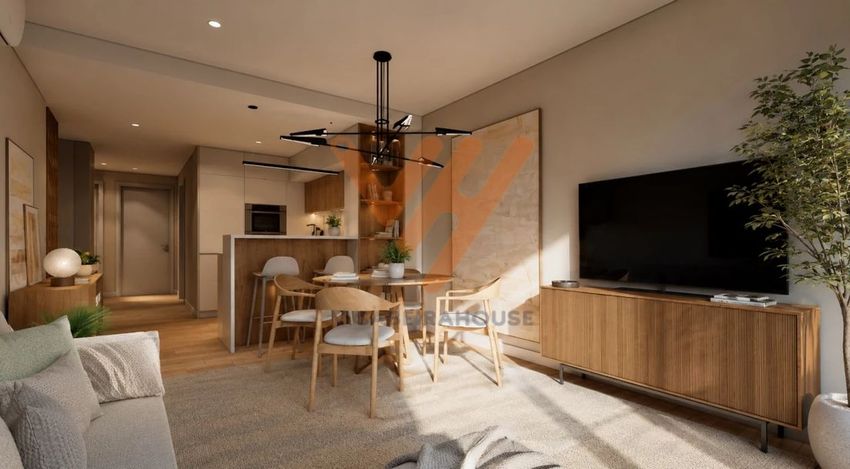 Imagem Sala de estar de apartamento t3 em Rua Pais de Abranches s/n