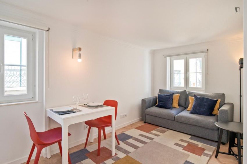 Imagem Sala de estar de apartamento t1 em Rua do Castelo Picão