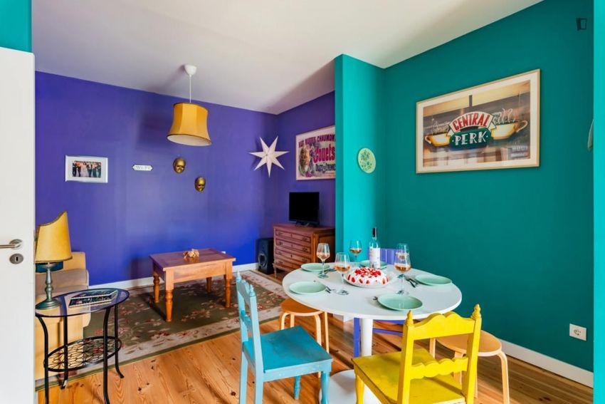 Imagem Sala de estar de apartamento t3 em Rua Marques da Silva