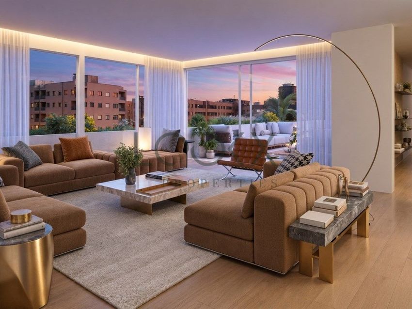 Imagem Sala de estar de apartamento t4 em Rua Godinho, 370