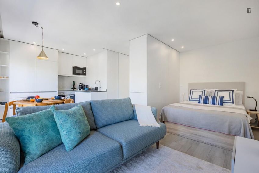 Imagem Sala de estar de apartamento t0 em Rua do Abade de Baçal