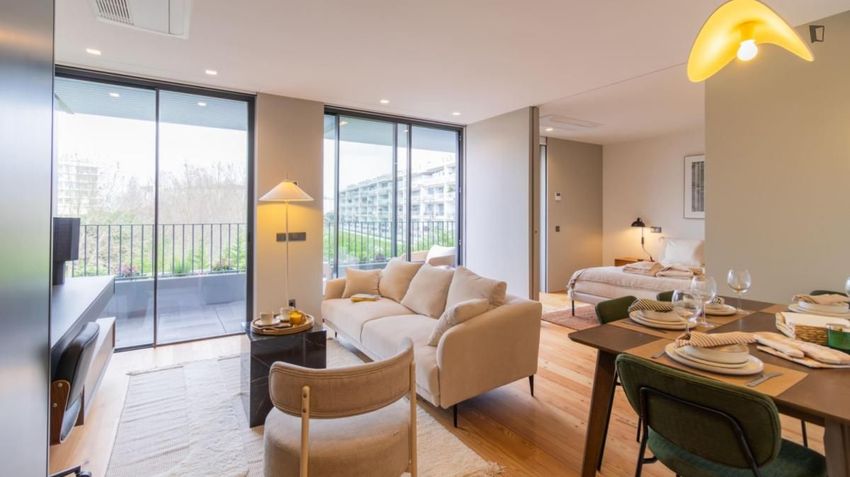 Imagem Sala de estar de apartamento t1 em Avenida Senhora da Hora