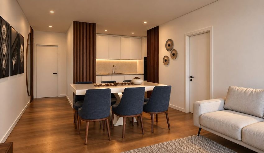 Imagem Sala de estar de apartamento t2 em Praia da Rocha