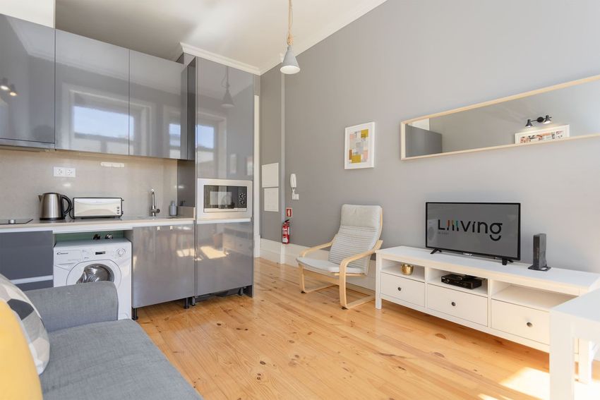 Imagem Sala de estar de apartamento t1 em Rua de Santo Ildefonso