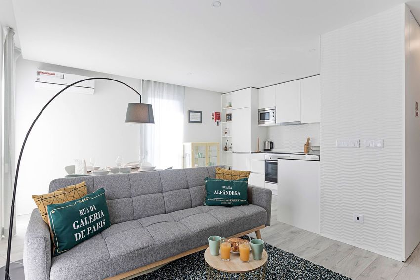 Imagem Sala de estar de apartamento t1 em Palácio de Cristal - Galiza - Vilar