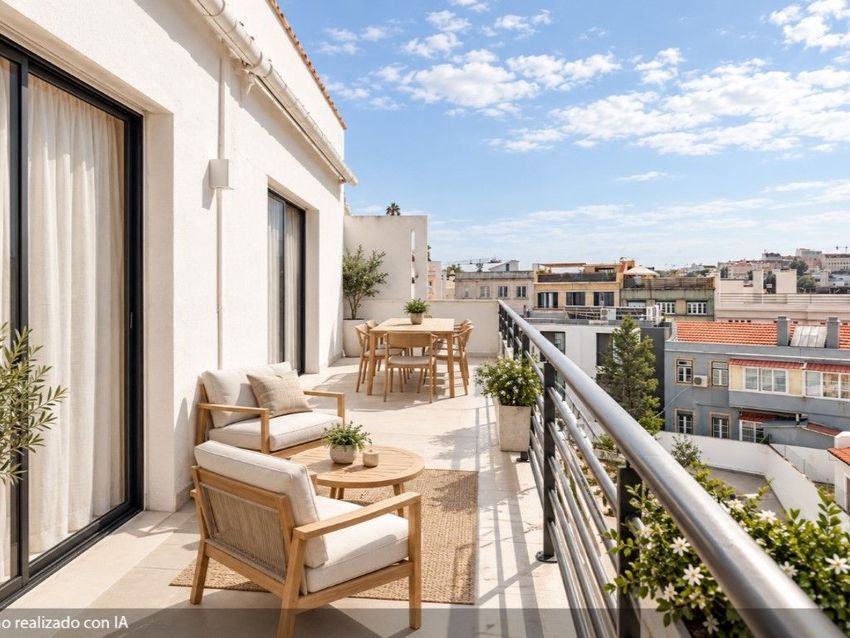 Imagem Terraço de apartamento t2 em Pena - Campo de Santana