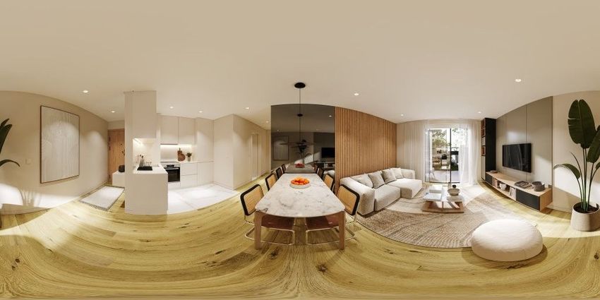 Imagem Sala de estar de apartamento t1 em Rua Conde Alto Mearim, 870