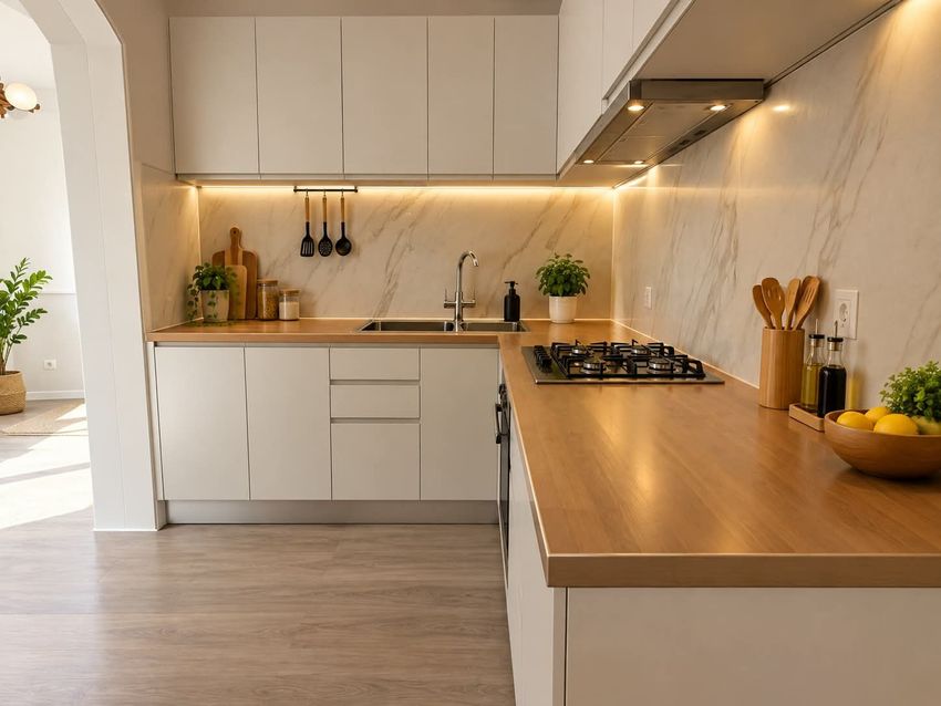 Imagem Cozinha de apartamento t2 em Rua do Mato Grosso