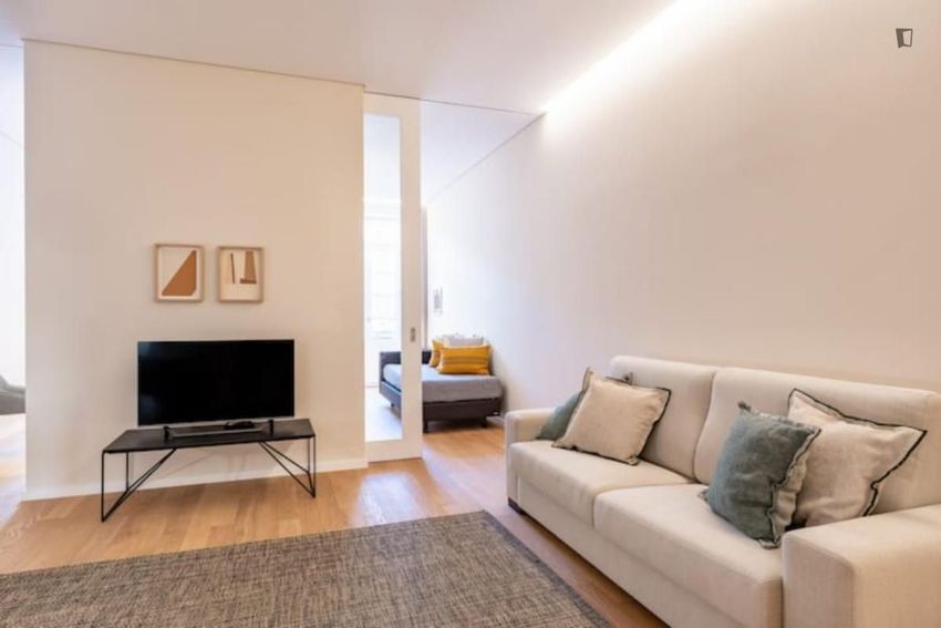 Imagem Sala de estar de apartamento t1 em Rua de Santa Catarina