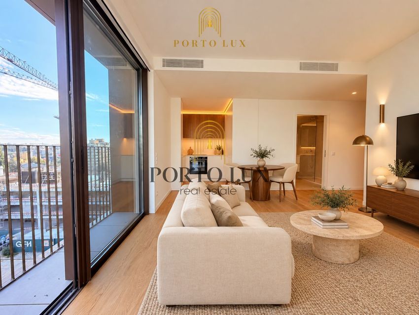 Imagem Sala de estar de apartamento t1 em Rua das Chãs