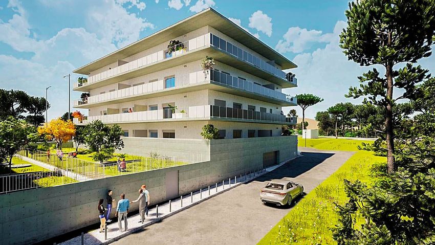 Imagem Fachada de apartamento t2 em Quinta da Ramalhosa, 1