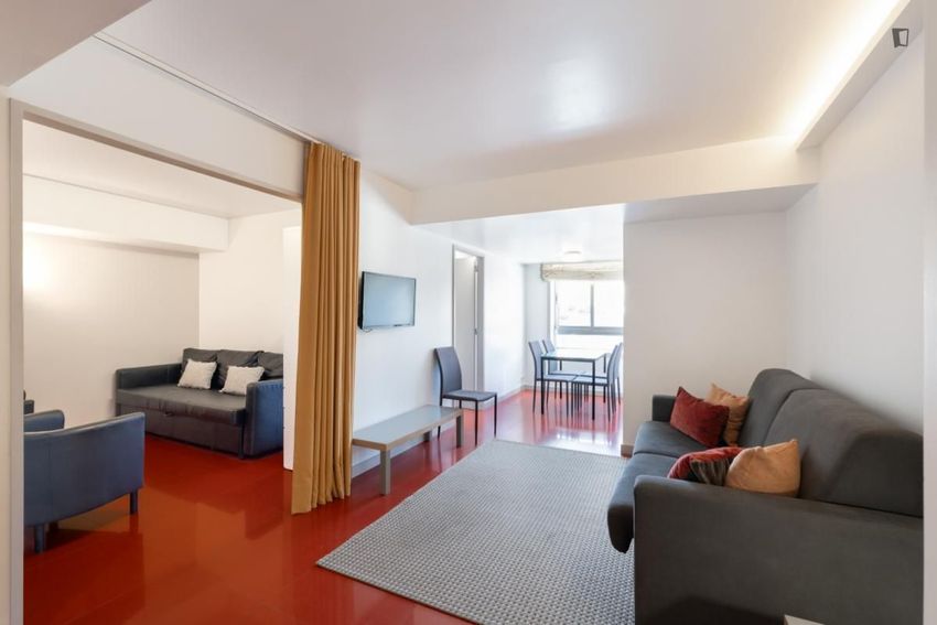 Imagem Sala de estar de apartamento t1 em Rua de Santa Catarina