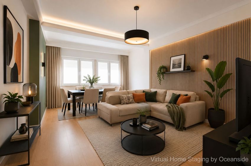 Imagem Sala de estar de apartamento t3 em Rua Doutor Manuel Fernandes Duarte