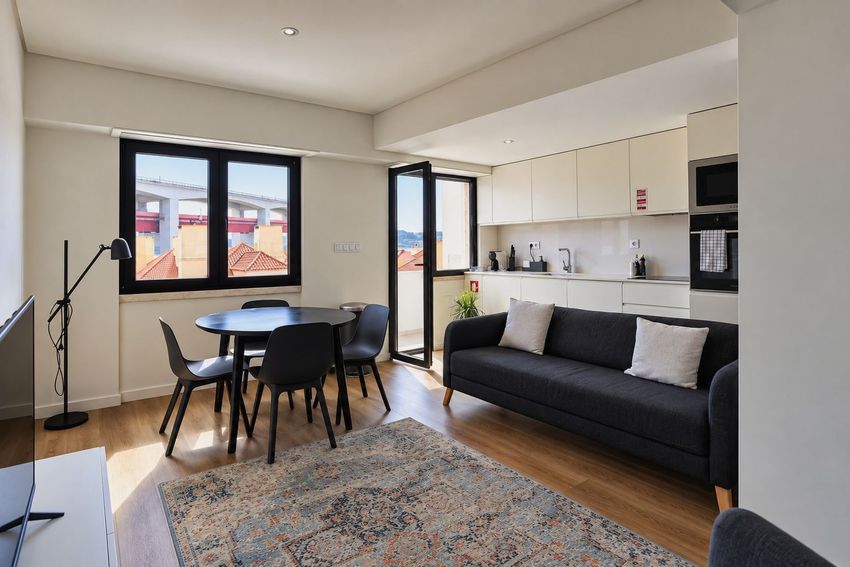Imagem Sala de estar de apartamento t2 em Rua dos Lusíadas