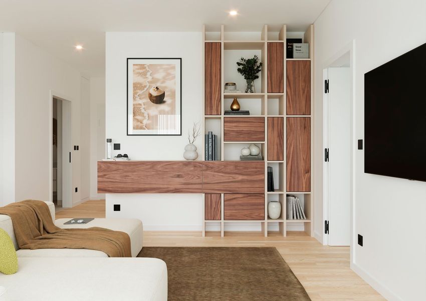 Imagem Sala de estar de apartamento t1 em Rua Margarida da Silva Cruz, 143