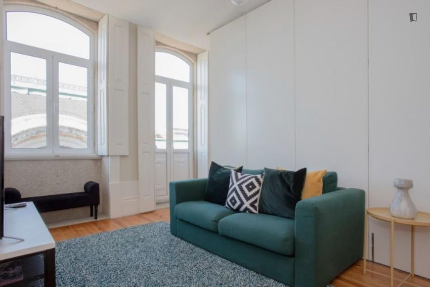 Imagem Sala de estar de apartamento t2 em Rua de Alexandre Braga