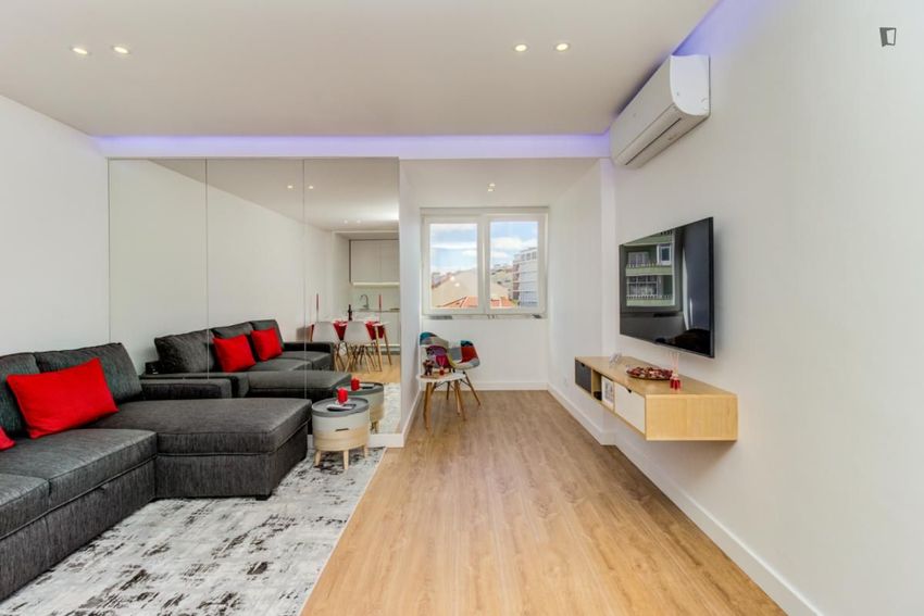 Imagem Sala de estar de apartamento t1 em Largo do Leão