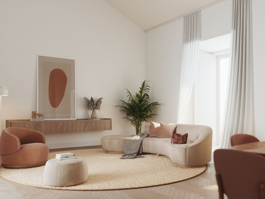 Imagem Sala de estar de apartamento t2 em Rua do Beato, 36