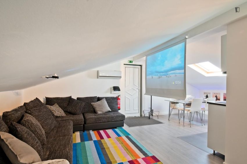 Imagem Sala de estar de apartamento t2 em Rua Angola
