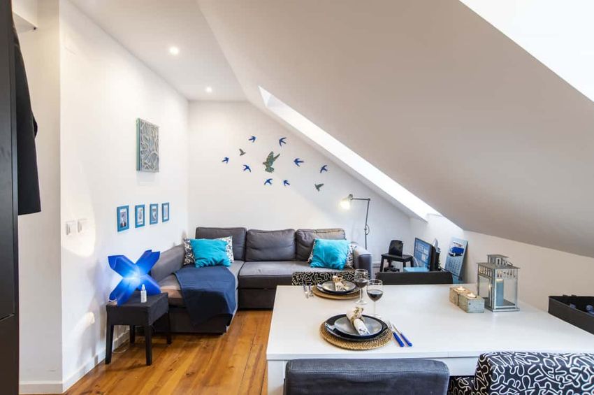 Imagem Sala de estar de apartamento t1 em Santa Marta - Campo de Santana