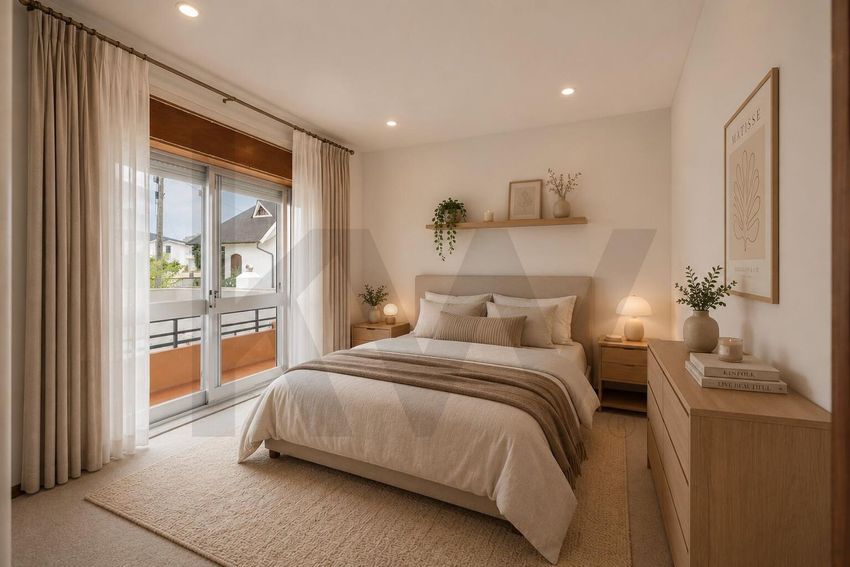 Imagem Quarto de apartamento t2 em Forte São João - Praia de Vila do Conde