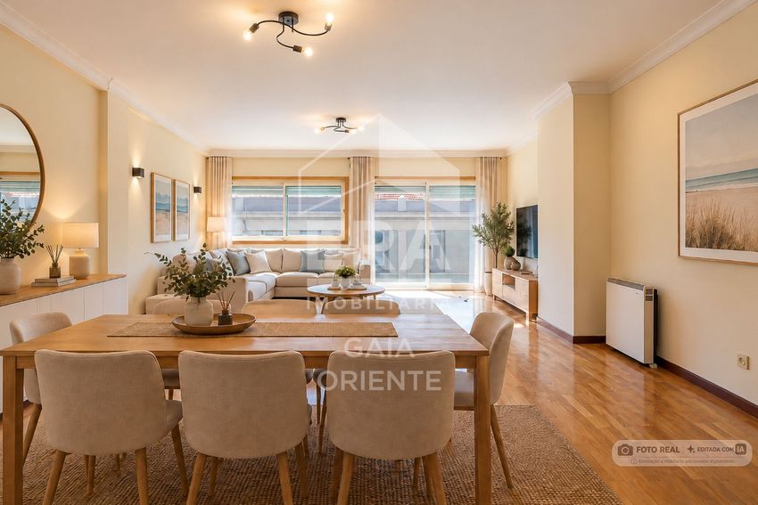 Imagem Sala de estar de apartamento t3 em Matosinhos Sul - Marginal