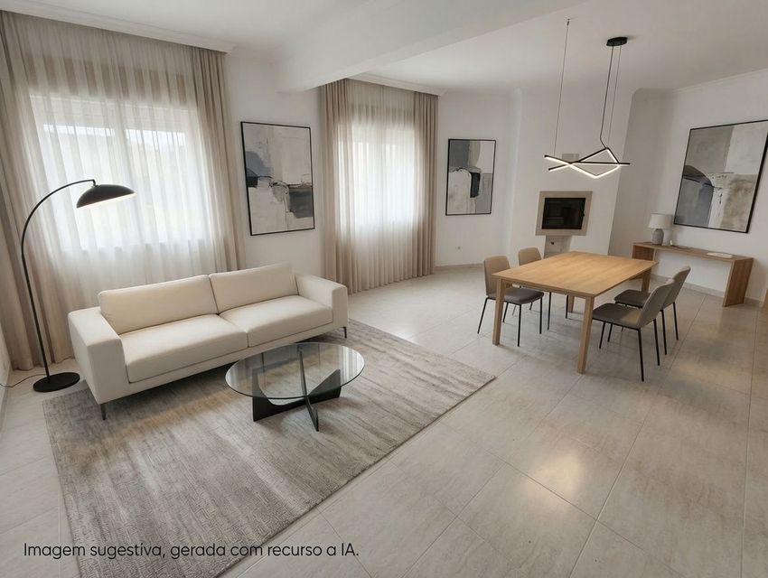 Imagem Sala de estar de apartamento t3 em Azambuja