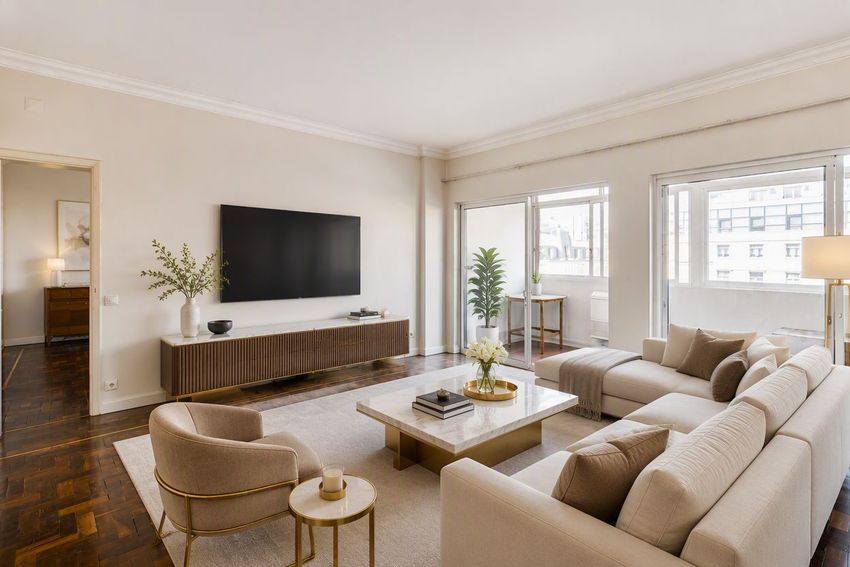 Imagem Sala de estar de apartamento t2 em Avenida da República, 22 C