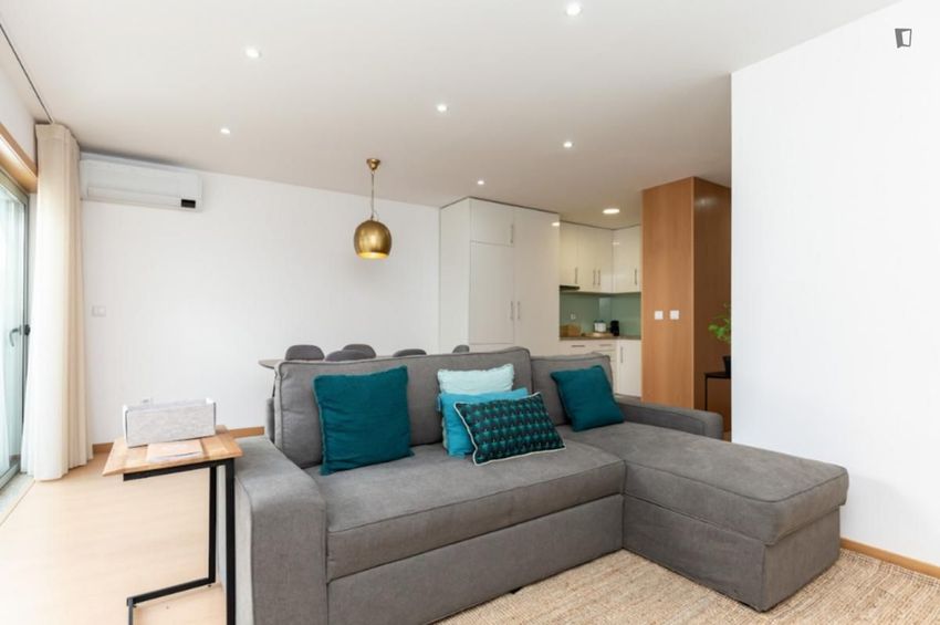 Imagem Sala de estar de apartamento t2 em Rua de Costa Cabral