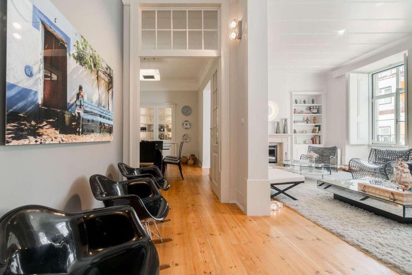 Imagem Sala de estar de apartamento t4 em Rua do Diário de Notícias