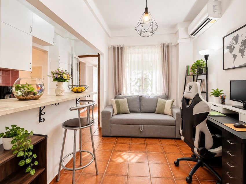 Imagem Sala de estar de apartamento t1 em Rua da Hortinha s/n