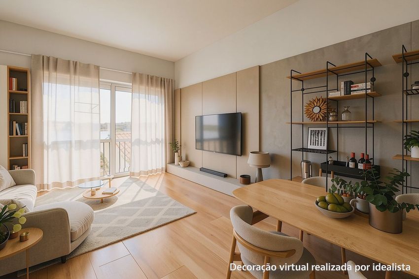 Imagem Sala de estar de apartamento t2 em Avenida Tomás Cabreira