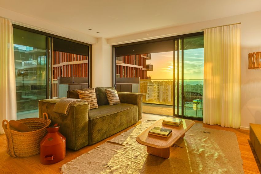 Imagem Sala de estar de apartamento t1 em Rua do Vale da Ajuda