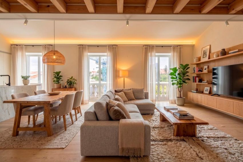 Imagem Sala de estar de apartamento t1 em Rua da Alegria, 53