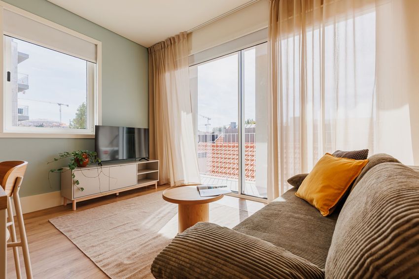 Imagem Sala de estar de apartamento t1 em Rua do Breiner, 189