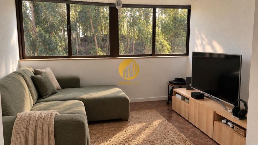 Imagem Sala de estar de apartamento t2 em Corujeira - Bonjóia