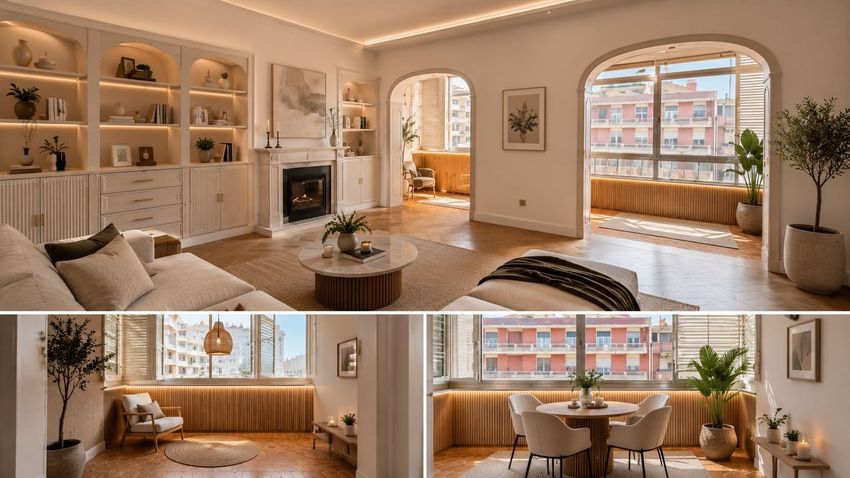 Imagem Sala de estar de apartamento t3 em Avenida dos Estados Unidos da América