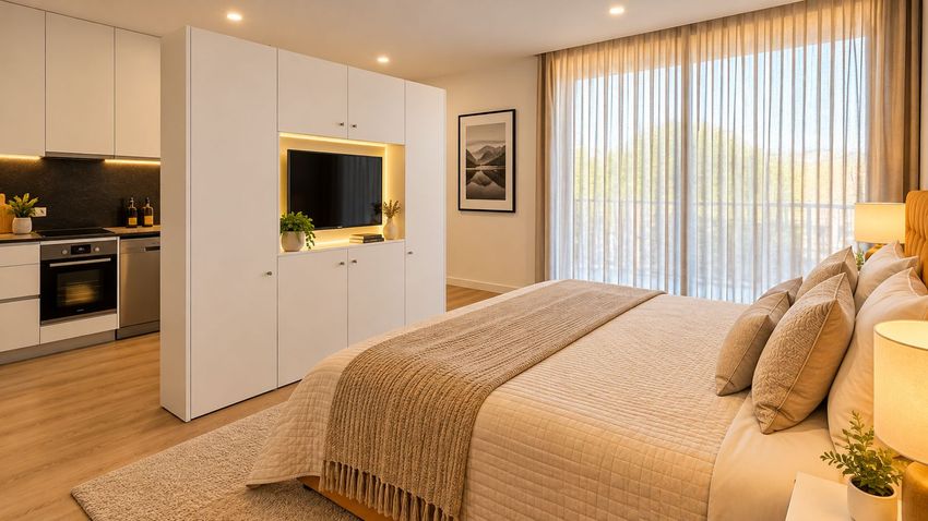Imagem Quarto de apartamento t1 em Rua Doutor Francisco Sá Carneiro
