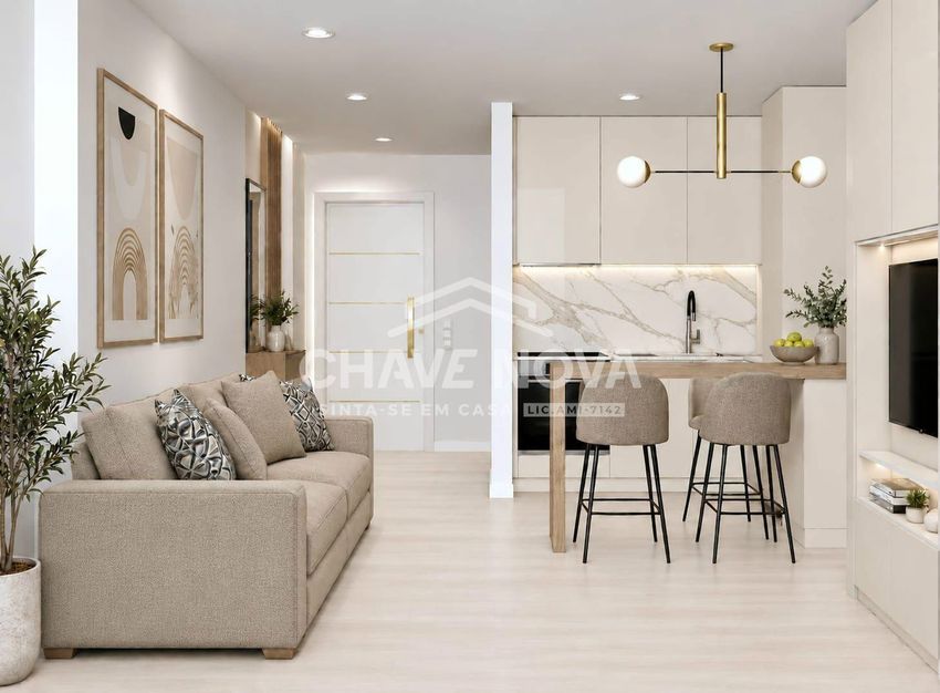 Imagem Sala de estar de apartamento t1 em Rua Conde de São Bento s/n