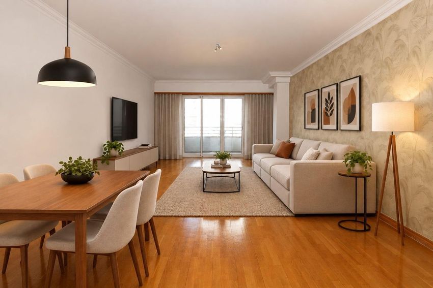Imagem Sala de estar de apartamento t2 em Avenida 5 de Outubro