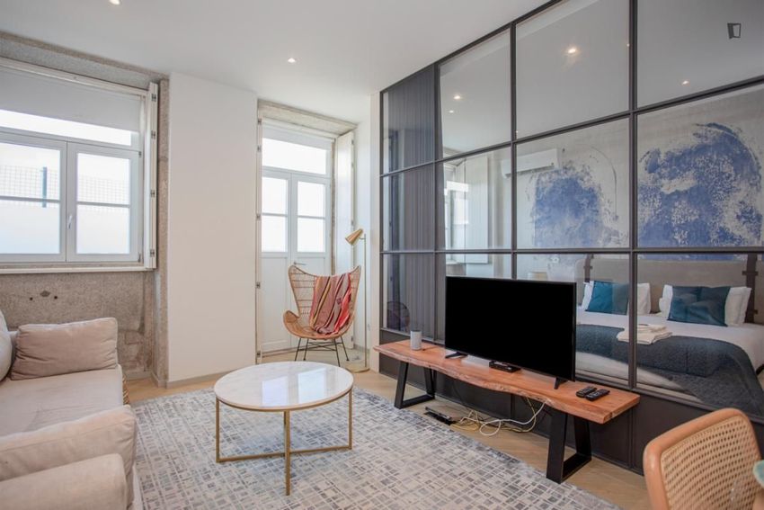 Imagem Sala de estar de apartamento t1 em Rua da Senhora da Luz